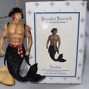 December Diamonds 2014 Sebastian Pirate Merman Retired Black Tail #55-90823